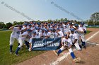 Baseball vs Babson  Wheaton College Baseball players celebrate their victory over Babson to win the NEWMAC Championship for the third year in a row. - (Photo by Keith Nordstrom) : Wheaton, baseball, NEWMAC